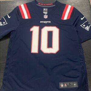Official NFL Nike New England Patriots Mac Jones Jersey #10 - Navy